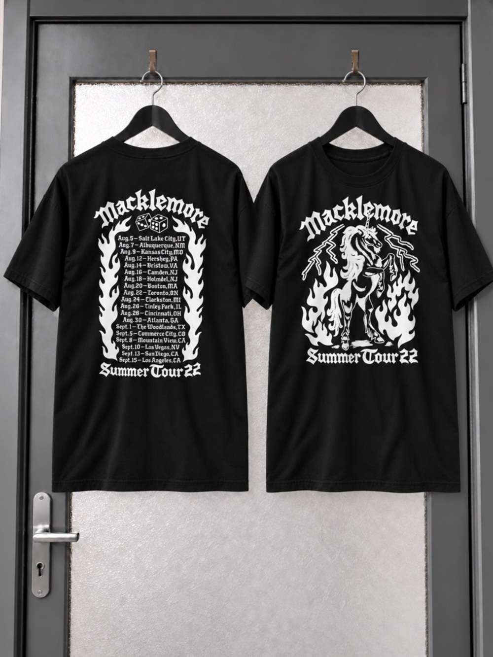 GMacklemore Summer Tour 22 Graphic Black Crewneck Shirt
